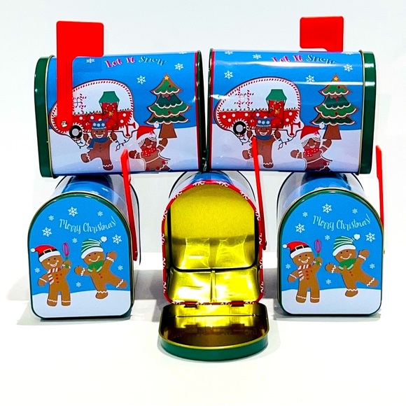 ALWAYS ENABLE UPON REQUEST Letters Santa Tabletop Mailbox “Let it Snow”Christmas - Picture 3 of 13